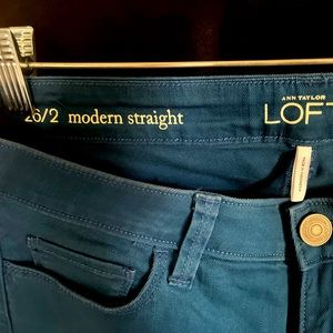 LOFT modern straight jeans size 2